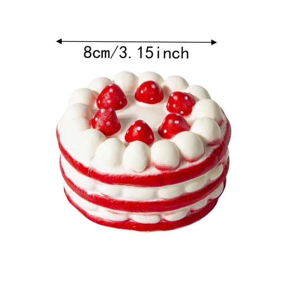 Strawberry Cake Design Simulation Food Toy Color Random Slow Rising Toy For Adults