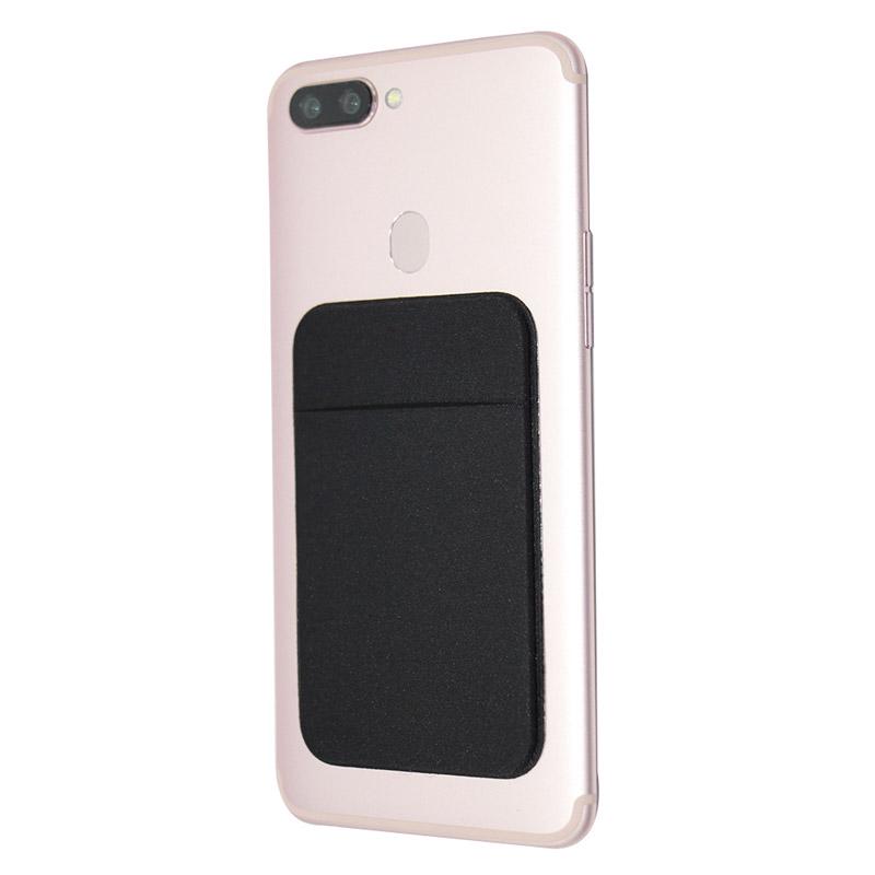 Elastic Stretch Lycra Adhesive Cell Phone ID Credit Card Holder Women Men Sticker Pocket Wallet Case