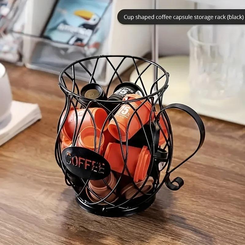 Large Capacity Coffee Pod Organizer Holder for Kitchen Countertop Convenient Stylish Storage Rack for Coffee Pod Stands Decor
