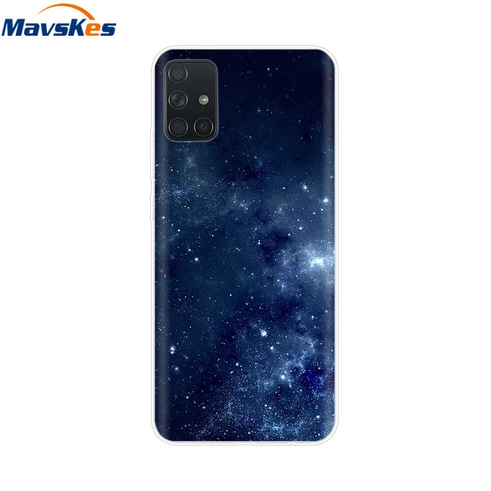 Чехол для Samsung Galaxy A51 Силиконовый Прозрачная Задняя Крышка Чехол для Телефона для Samsung Galaxy A71 SM-A715F A515F A 51 71 Чехол Fundas