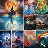 5D DIY Diamond Painting Cartoon Mermaid Diamond Embroidery Cross Stitch Kit Full Rhinestone Mosaic Home Decor