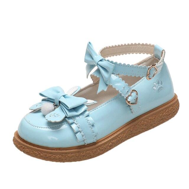 Rimocy Sweet Lovely Bow Mary Janes Женские туфли на плоской подошве с ремешком на щиколотке и бантом в стиле Лолита Туфли для женщин Модная молодежная студенческая обувь