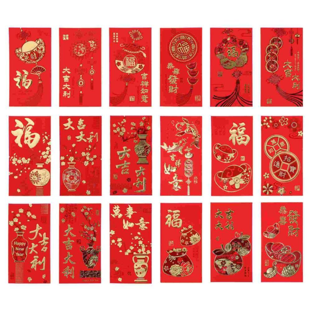 Marriage Wedding Supplie Spring Festival Printing Red Purs Red Envelopes New Year Bag Lucky Purse