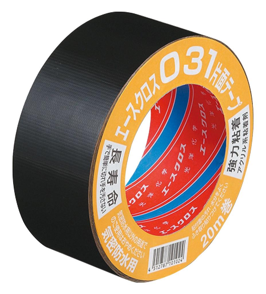 Koyo Chemical Airtight Waterproof Tape Ace Cross Acrylic Strong Adhesive Single Sided Tape with Release Paper 031 Black 100mm x 20M