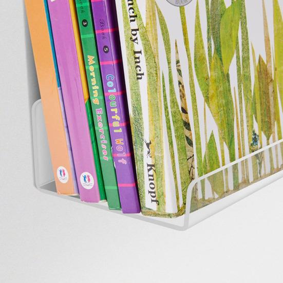 Акриловая плавающая полка, толстая, прочная, для офиса, гостиной, спальни, ванной, кухни, настенная полка для хранения, органайзер для дисплея