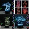 Star Wars Mini 3d Night Lamp For Kids Room And Collectors