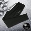 Мужские быстросохнущие нейлоновые летние спортивные брюки Ice Silk - большой размер, повседневный прямой крой