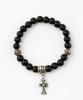 Браслет Shoveoff Cross Black с драгоценным камнем Оникс Матовый C24Svb-1015