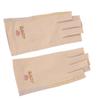 Manicure Gloves UV Protection Stretchy Breathable Fingerless Fiber Cotton Nail Lamp Gloves for Home