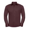 Russell Collection Mens Stretch Fitted Long-Sleeved Shirt