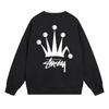 Свитшот Stu Streetwear Tour Edition с принтом букв, круглый вырез, мужской, свободный крой, хлопок, для повседневной носки