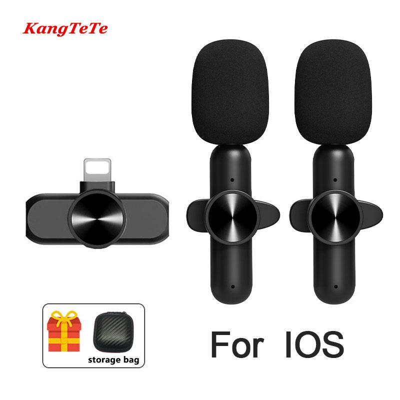 Беспроводной петличный микрофон, портативный мини-микрофон, шумоподавление, аудио- и видеозапись для iPhone, игр на Android, прямая трансляция