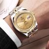 Men's Waterproof Watch Automatic Mechanical Watch Roman Numeral Dial Metal Watch Date Week Function