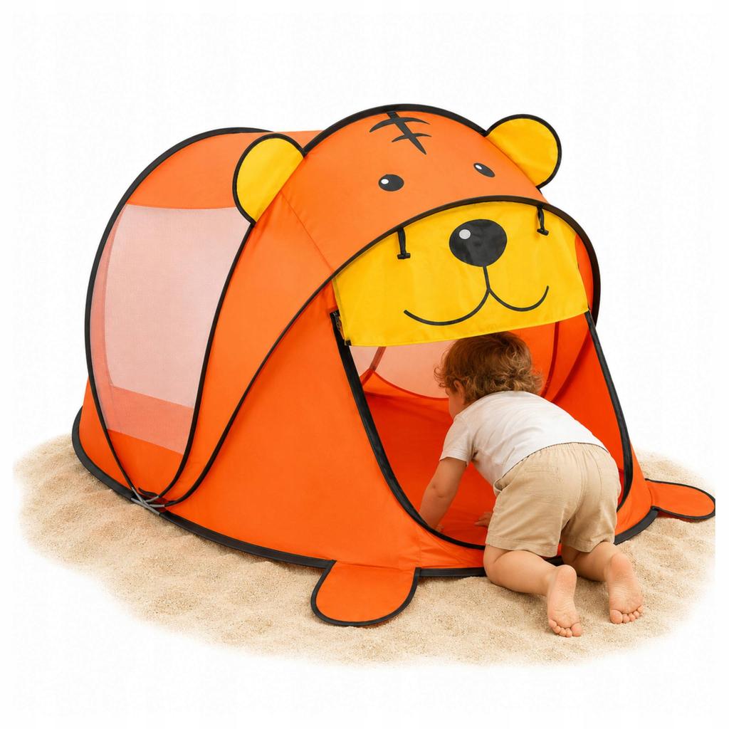 Children' Teddy Bear Tent Self-Placing Garden Beach Playhouse