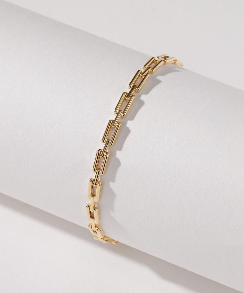 Mcel 14K Luce Square Chain Bracelet