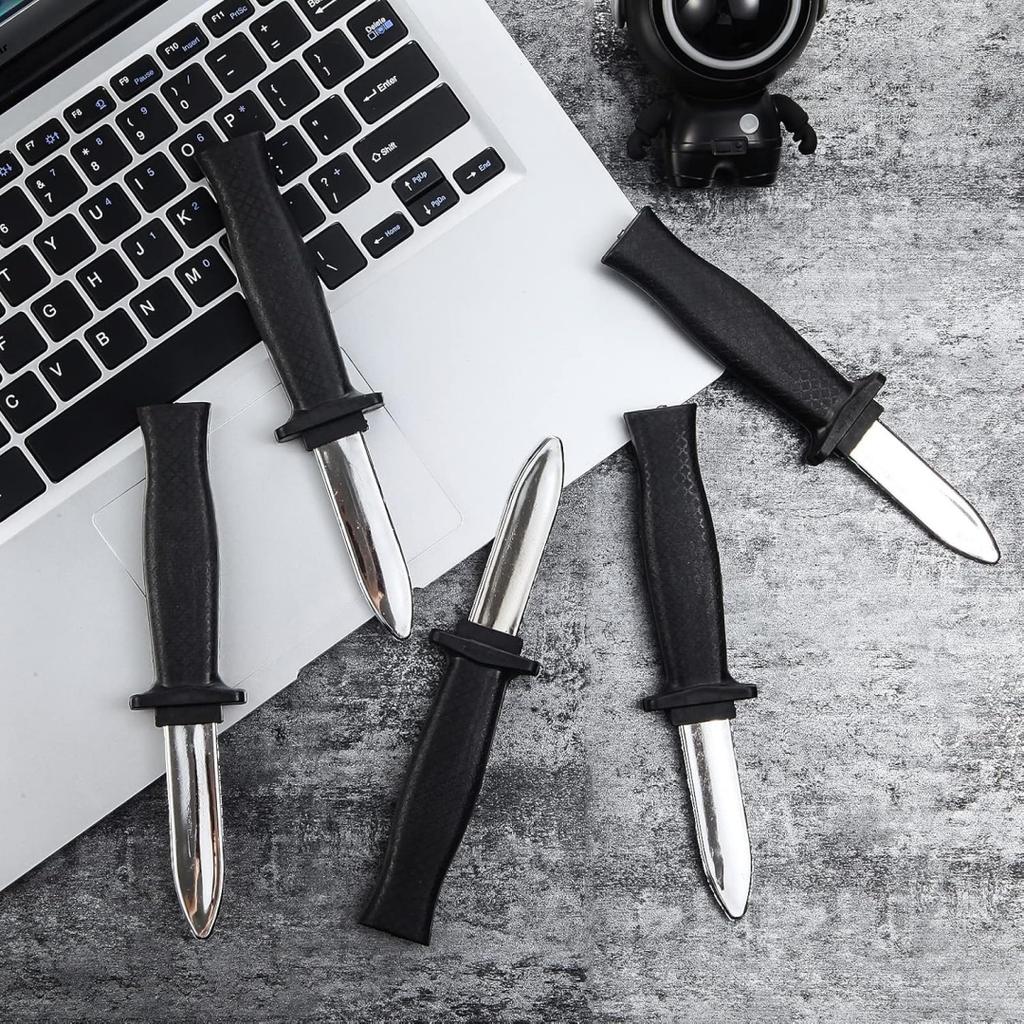 Имитация телескопического ножа Пластиковый реквизит Нож Поддельные навыки Маленький инструмент Игрушки Подходит для Хэллоуина Дня дурака Вечеринок Розыгрыш