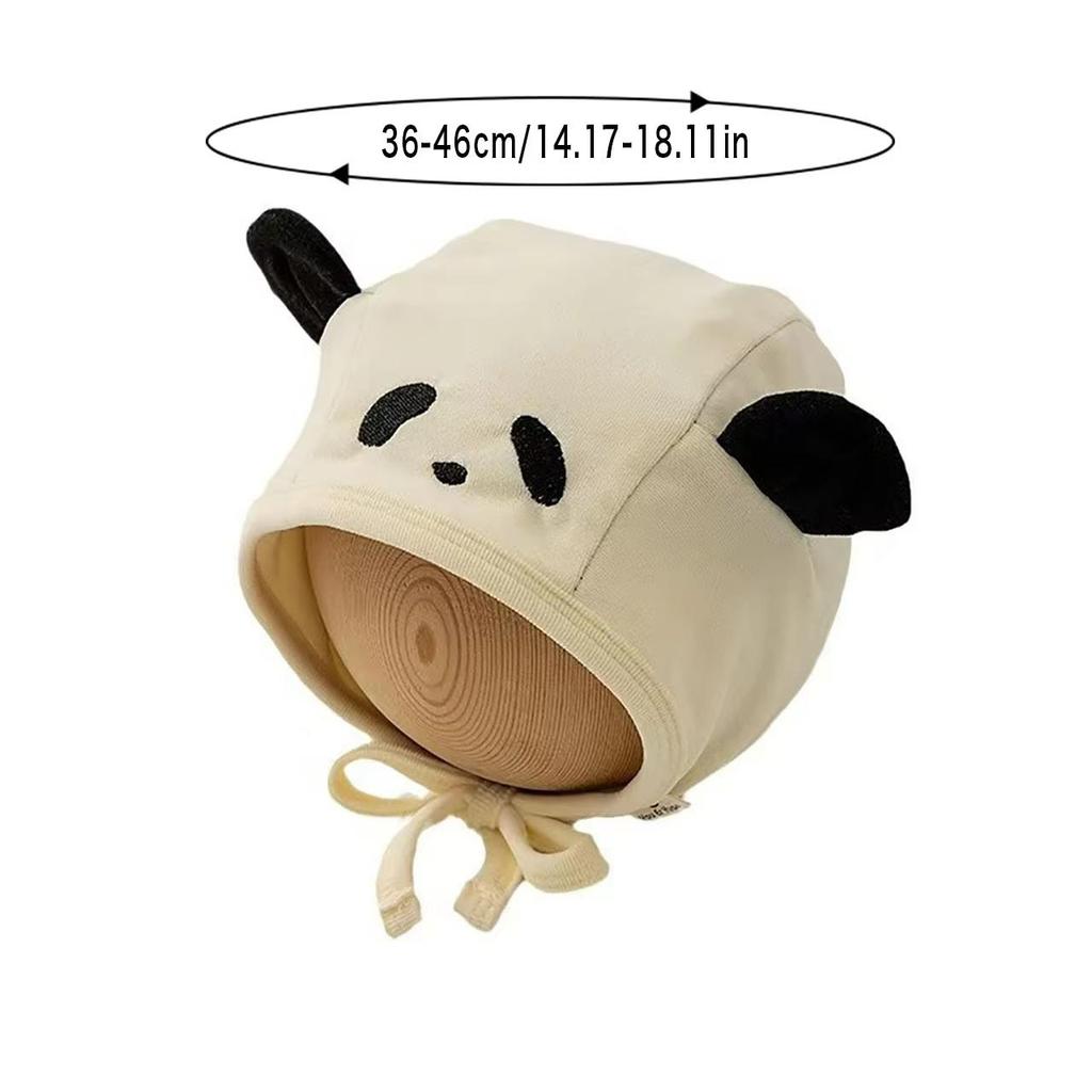Милая мультяшная шапка для защиты ушей младенца, весенне-осенняя теплая шапка-бини для мальчика, девочки, уличная ветрозащитная шапка с ушками для младенца