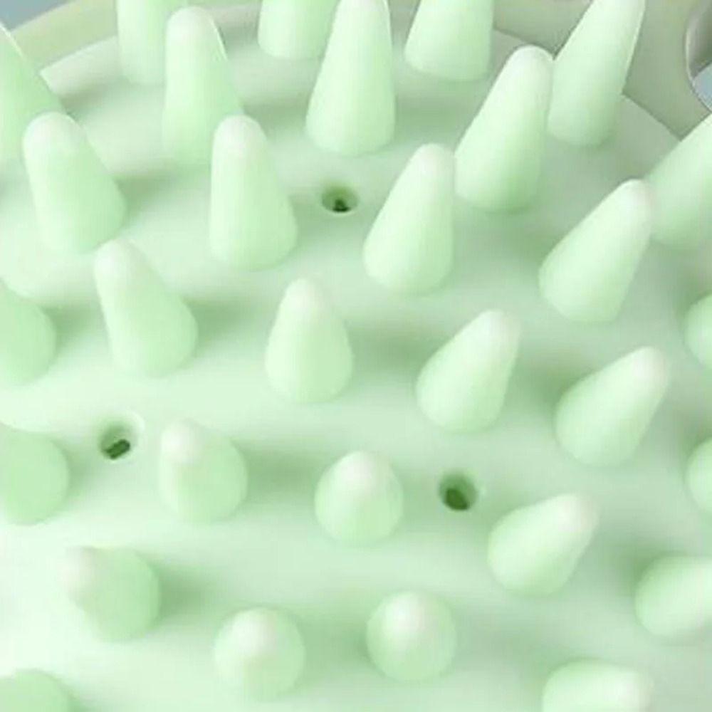 Удобная расческа для мытья волос розовая массажная щетка для кожи головы силиконовая щетка для шампуня ванна СПА