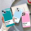 Закаленное стекло Pantone Candy Color для iPhone 14 13 12 11 Pro Mini XS MAX 14Plus X XS XR Fundas