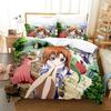 3D Печать Аниме Higurashi When They Cry Удобное Пододеяльник Наволочка Комплект Постельного Белья Детская Спальня Декор Домашний Текстиль