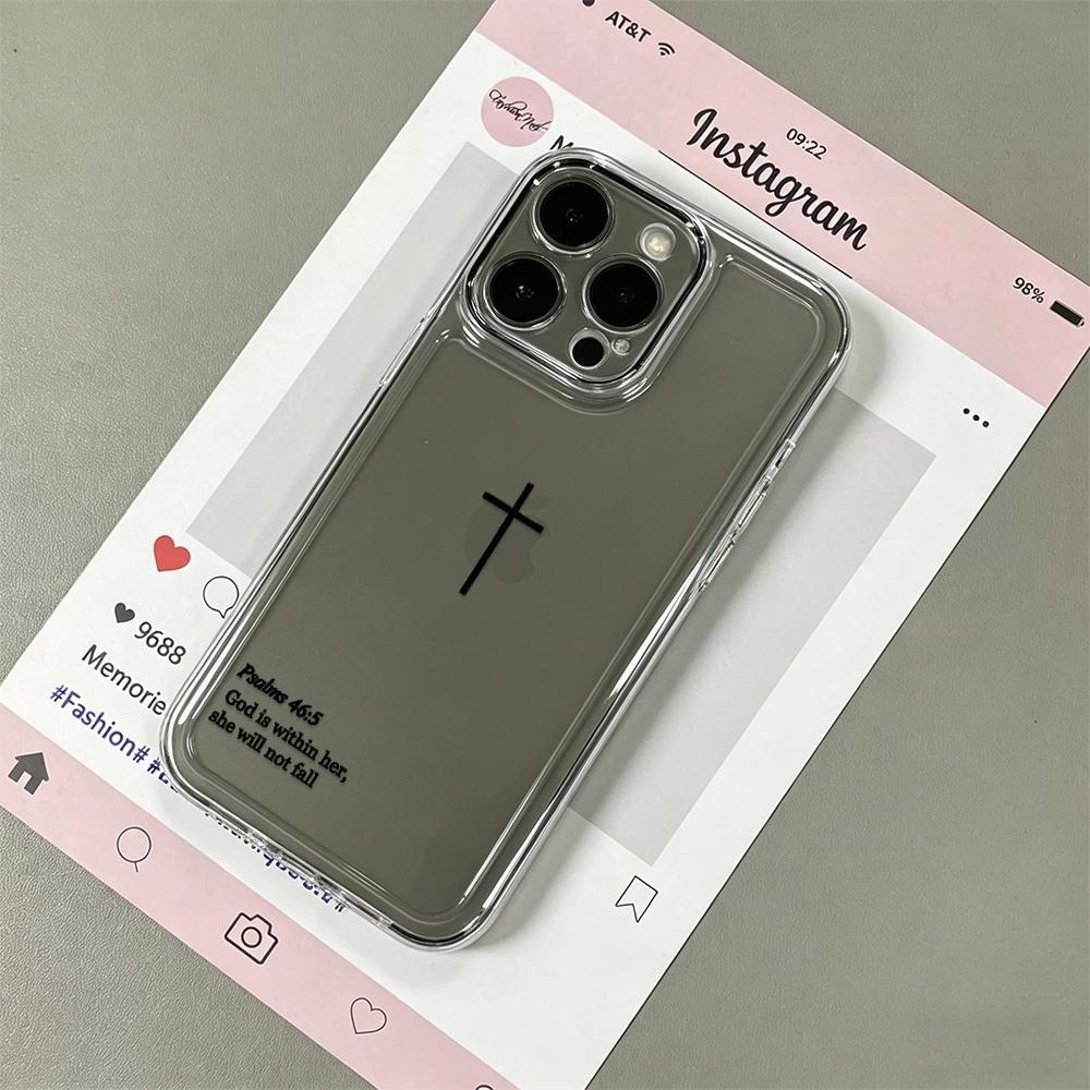 Библейский сюжет на Кресте Модный чехол для телефона для iPhone 17 16E 15 11 12 14 13 Pro Max 16 Plus 17E Air Ударопрочный чехол Fundas