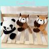 Plush Panda Raccoon Toy Clips Room Decoration Animal Stuffed Doll Gift Kids
