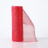 Рождественская сетчатая лента 10 дюймов x 10 ярдов Красно-красная полосатая с металлизированной фольгой сетчатая лента рулон для венков гирлянд поделок рождественской елки домашнего декора