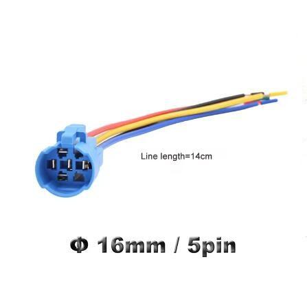 16mm 19mm 22mm new socket for metal button socket wiring 5 wire stable light indicator button terminal base
