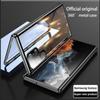 360 Full Protection Metal Magnetic Double-sided Glass Case For Samsung Galaxy S25 S24 S23 FE S22 Ultra S21 Plus Lens Protection Snap Lock Cover