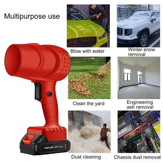 Беспроводная воздуходувка для листьев, сжатый воздух, пылесос с бесщеточным двигателем, многофункциональная портативная электрическая