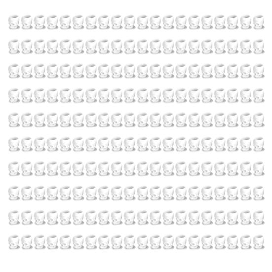 200 шт., одноразовая чашка с чернилами для татуировки в форме черепа, одноразовая чашка для пигмента со стабильной основой для аксессуаров для татуировки, макияжа