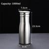 Large Capacity Stainless Steel Cold Water Jug 1000ml Heatproof Jug  Refrigerator Storage