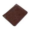 Городской рекреационный стиль 2-сложные кошельки Однотонный мужской кожаный кошелек Противоугольная сумка для наличных Мужчины