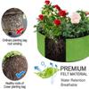 10/30/40/50/100 Gallons Fabric Garden Raised Bed Round Planting Container Grow Bags Fabric Planter Pot For Plants Nursery Pot