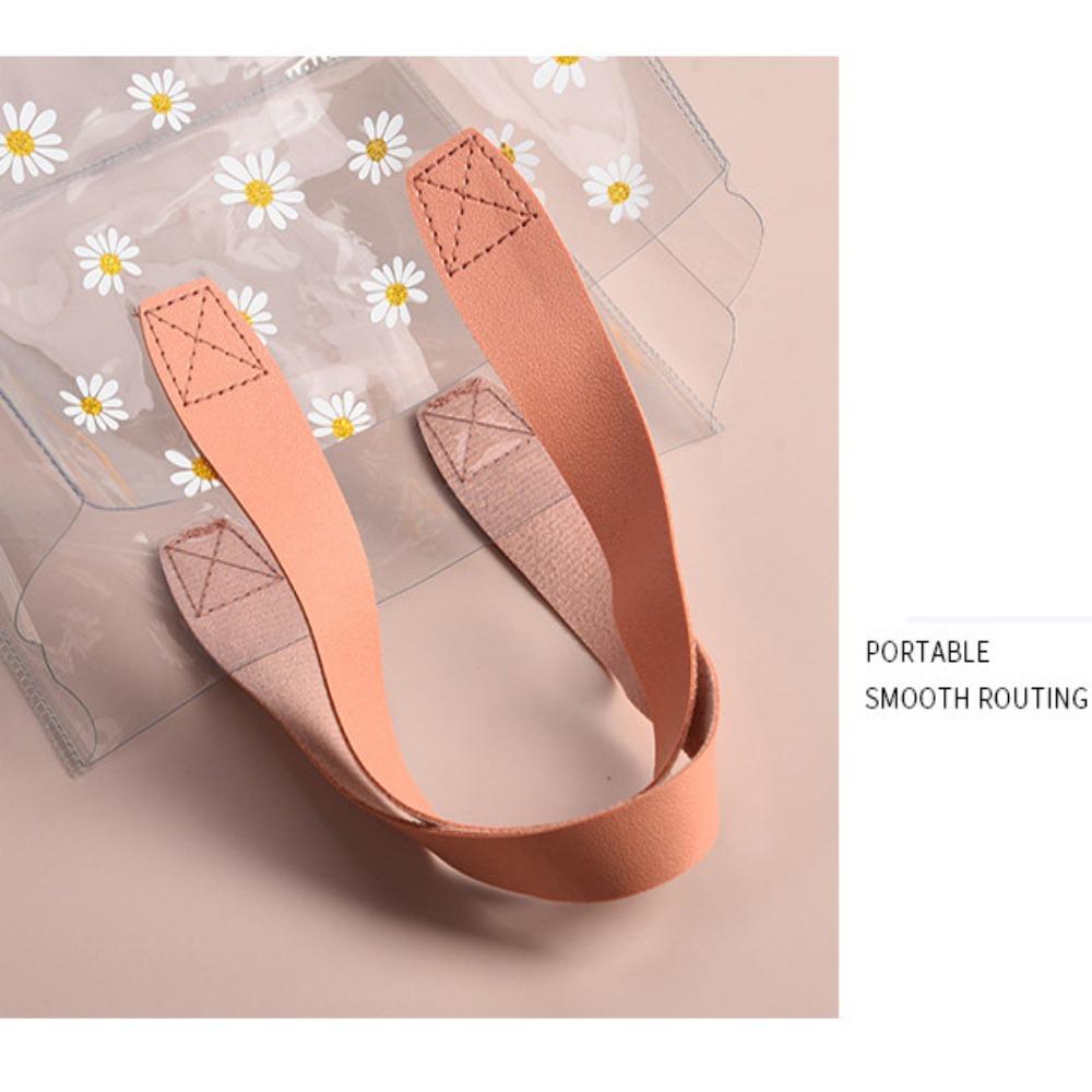 Пластиковый пакет для покупок Цветочный пакет ПВХ Прозрачный Гибкая сумка-тоут Сумка для покупок Упаковочный пакет