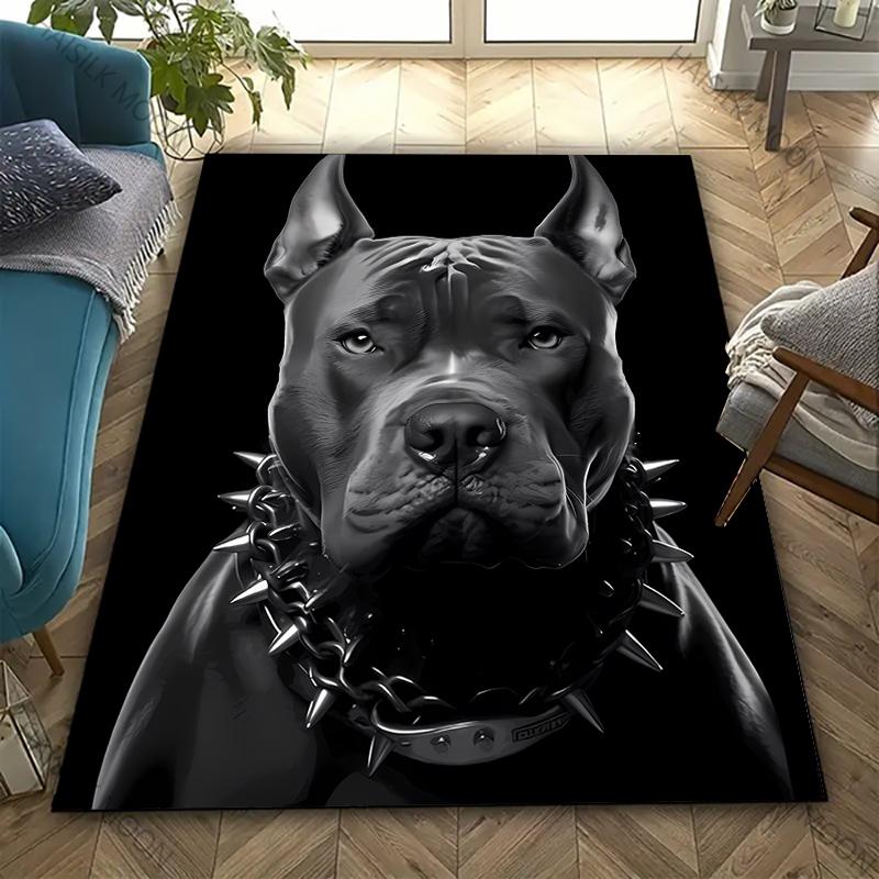 3D HD Ковер Американский булли и питбуль Новинка! Ковер для гостиной, спальни, офисных зон, прочный, можно стирать в машине