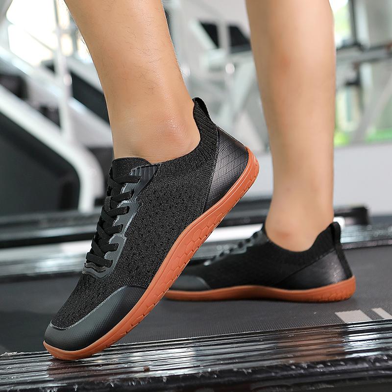 Сетчатые повседневные кроссовки с широким носком, легкие дышащие кроссовки для кросс-тренинга, женские, мужские, нескользящая обувь для ходьбы на плоской подошве