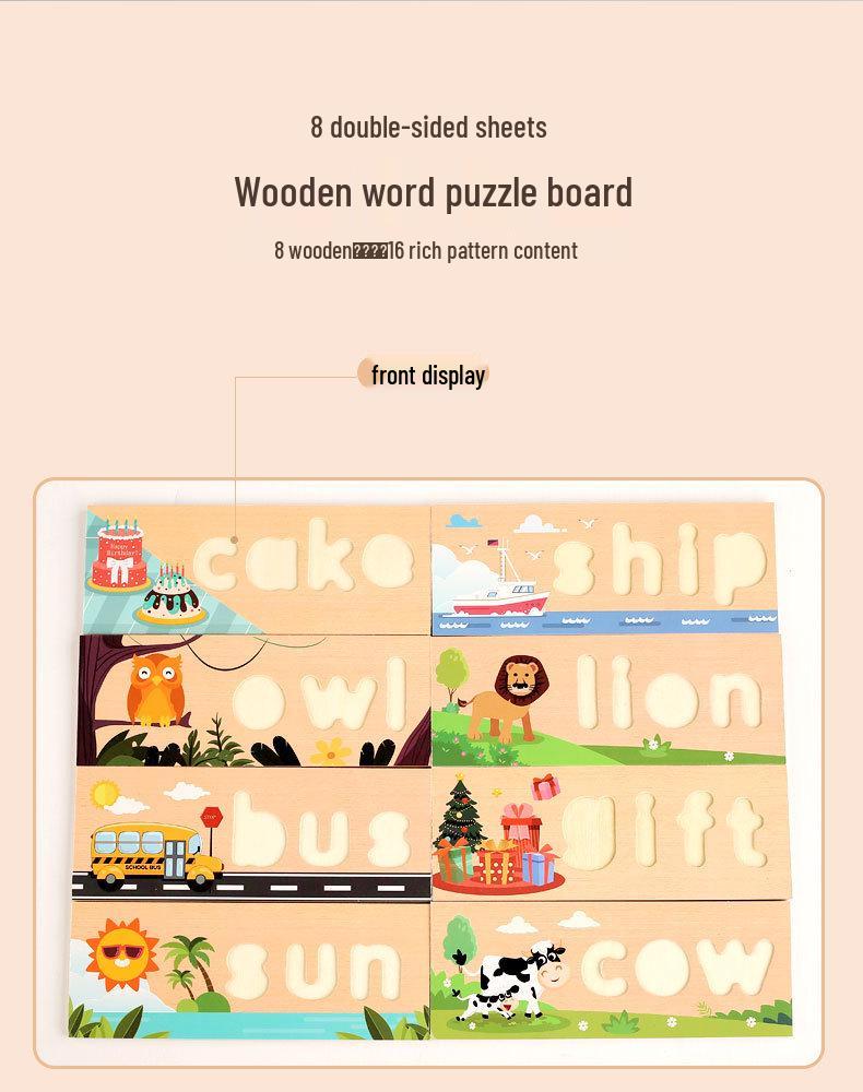 Children's English Alphabet Wooden Letter Matching Set