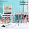 Foldable Transparent Book Storage Box - Dustproof, Large Capacity, Thickened Bookshelf Organizer