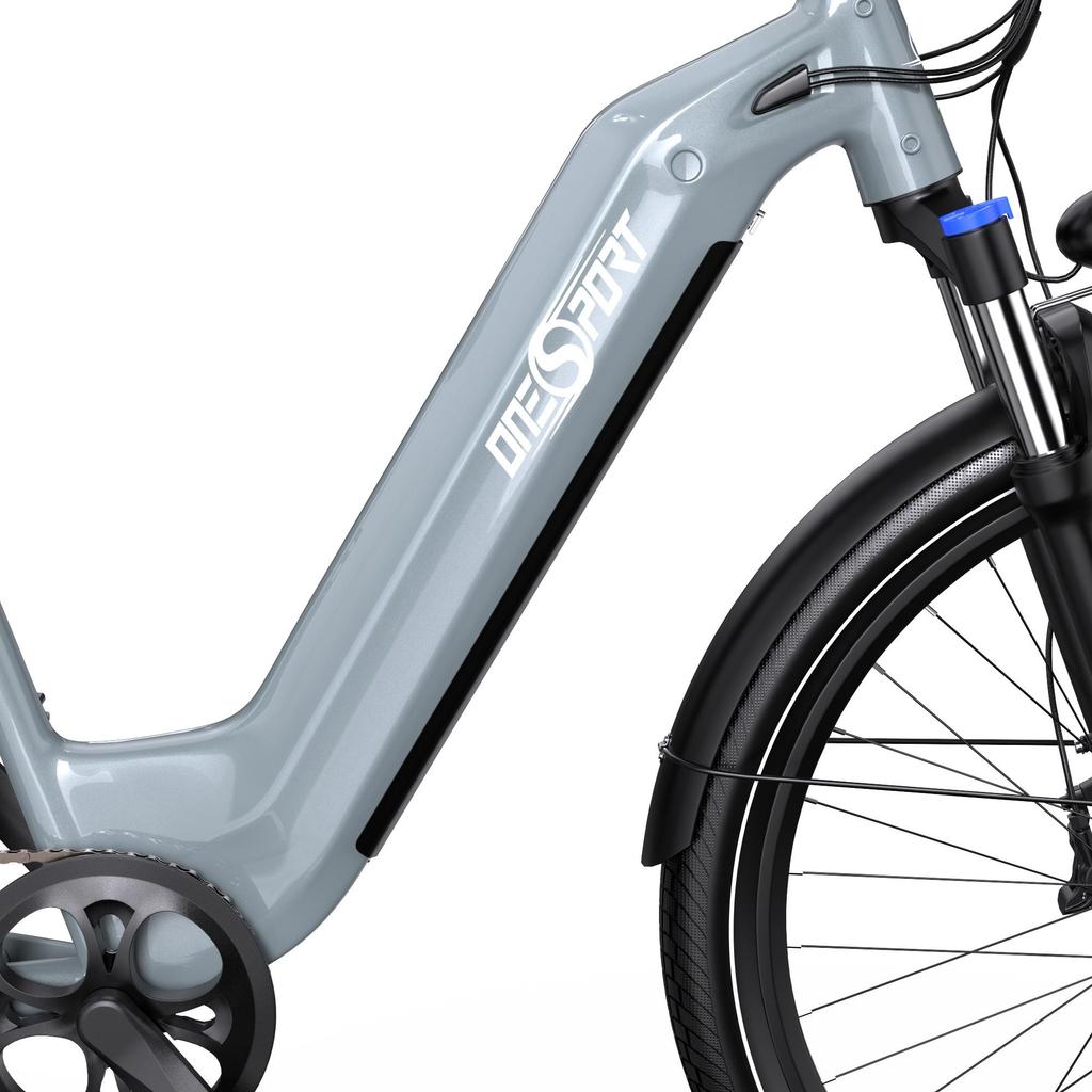 OneSport OT05 27.5-inch Urban Electric Bicycle,Features a 36V 250W motor and offers a maximum pedal-assist range of up to 75 km.