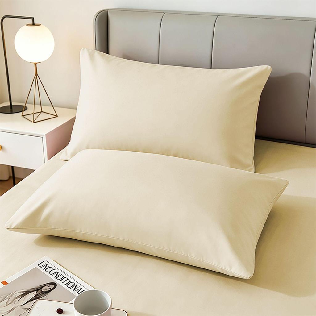 Waterproof Japanese Pillowcase, Anti-Oil & Sweat, Prevents Yellowing, 48x74cm, Universal for All Seasons, Pair.