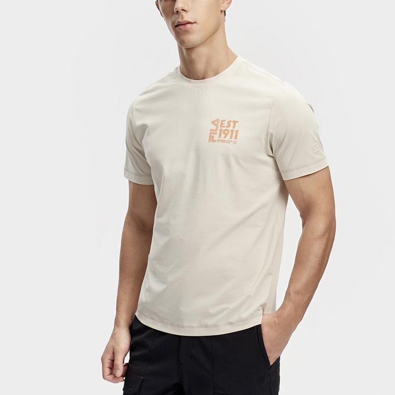 FILA Regular T Shirt Men's Beige A11M417104F-BG