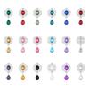 Faceplate Water Droplets Garment Decorative Alloy Rhinestone Sewing Button Scrapbooking Pendant