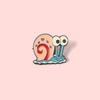 Unique Cartoon Snail Metal Brooch Fashionable Alloy Badge For Pets And Collectors