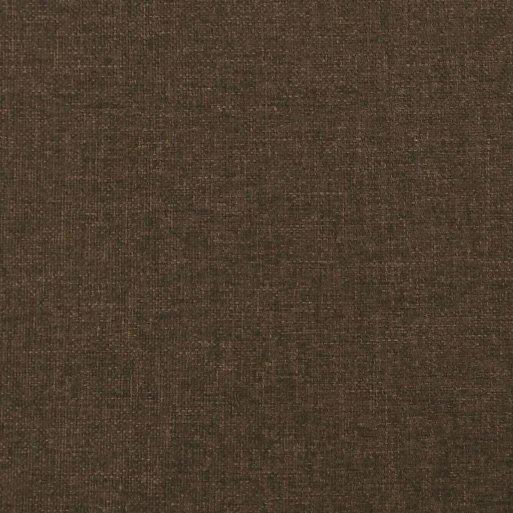 Vidaxl Zagłówek Uszak, Ciemnobrązowy, 203X23X118/128 Cm, Tkanina