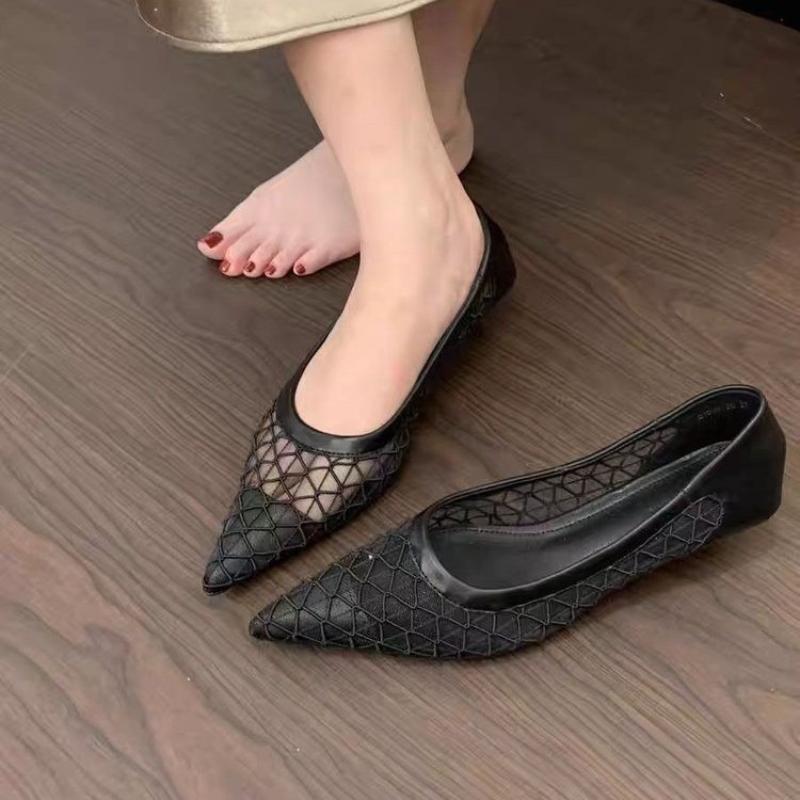 Модный бренд Туфли-лодочки с острым носком Женские Сетчатые Дышащие Туфли для платья Женские Неглубокие Элегантные Дизайнерские Высокие каблуки Женские