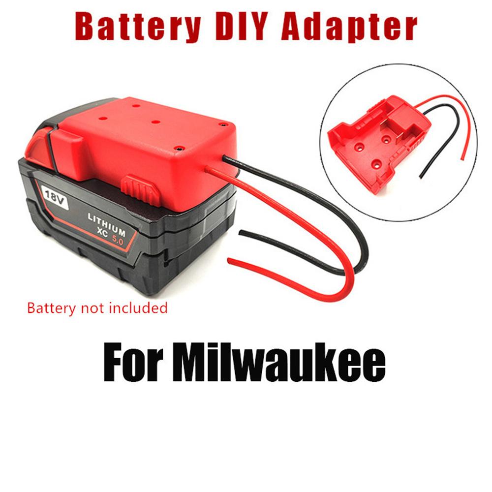 Адаптер аккумулятора для Milwaukee M18 18-20 В Адаптер силового разъема Провода 12AWG