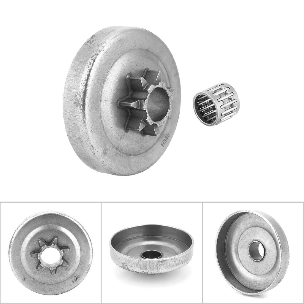 Clutch Drum Sprocket Stainless Steel 7 Teeth Fit for Husqvarna 340 345 350 445 450 Electric Saw