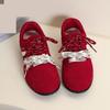 Popular Fashionable Red German Training Shoes Women's Models 2025 New Autumn Platform Versatile Casual Sports Racing Women's Shoes