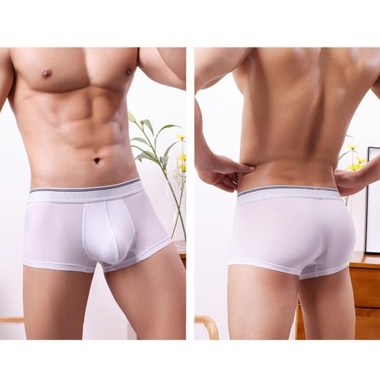 Мужские трусы-боксеры, эластичные, средней талии, U-образные, 3D, шорты, удобные, повседневная одежда